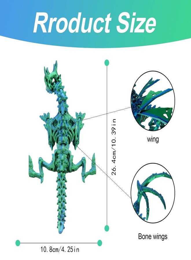 YOUNEEDFUL 2025 3D Printed Pterodactyl, Movable Pterodactyl Toys, 3D Printed Toys, Desktop pet Model Gifts and Home Decorations (Green) - Image 4